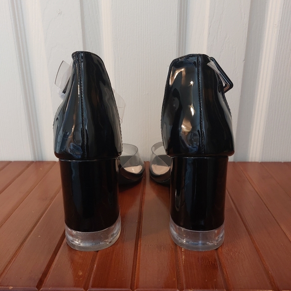 NEW CHUNKY TRANSPARENT HEEL size 9 - Picture 6 of 9
